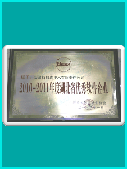 2010-2011年度湖北省优秀软件企业